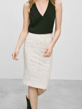 Aritzia Wilfre Lis Pencil Skirt Made In Italy Wool Blend